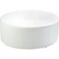 puff redondo grande branco